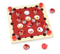 Halearo Gioco di Memoria per Bambini, Carte in Legno Durevoli per il Miglioramento della Memoria e L'apprendimento Divertente per Bambini Dai 3 Anni in su, 22,5 Cm X 22,5 Cm X 4,