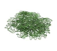 Halearo Graffetta Premium con Elefante in Acciaio Inossidabile - Graziosa Clip Decorativa in Metallo per L'organizzazione dei Documenti - 100 Pezzi, per Album Scolastici (Verde)