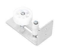 Halearo Guida a Rulli da Pavimento per Accessori Hardware per Porte Scorrevoli, Acciaio Al Carbonio Resistente Alla Ruggine, Installazione Facile per Porte di Fienili, Argento