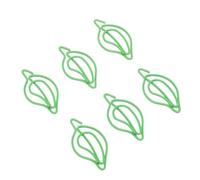 Halearo Innovative Graffette a Forma di Foglia Verde 100 Pezzi, Clip Metalliche Leggere e Compatte per Fatture Lettere Promemoria, Forniture per Ufficio Versatili