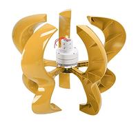 Halearo Kit Generatore Eolico a 5 Pale da 600 W con Basse Vibrazioni, Ideale per Uso domestico. Costruzione in Fibra di Nylon Resistente (48 V)