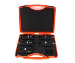 Halearo Kit segnalatore di abboccata per pesci con 4 lanciatori e 1 ricevitore, rilevatore di abboccata ad alta sensibilità per gli appassionati di pesca, leggero e impermeabile
