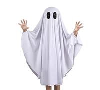 Halearo Mantello Fantasma per Bambini Costume di Halloween Mantello Spettrale Bianco per Ragazzi e Ragazze, con Morbido Tessuto in Misto Cotone per Età 1-9 Anni, Ideale per Feste Cosplay (#3)