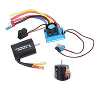 Halearo Motore Brushless 3650 e Set ESC 60A Potente Aggiornamento per Auto Telecomandata 1/10 Lega di Alluminio Rame Leggero