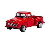 Halearo Ornamento Natalizio per Auto D'epoca in Metallo Rosso Camion, Resistente Giocattolo Pressofuso Tira Indietro il Camion, Ideale per Decorazioni per la Casa e Regali, Dimensioni 5,5 * 12 * 4,7