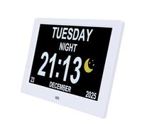 Halearo Orologio Calendario Digitale da 8 Pollici con Doppia Operazione Display di Data e Ora di Facile Lettura - Grande Orologio Digitale per L'apprendimento degli Studenti