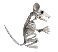 Halearo Ossa di Scheletro di Animali di Halloween Simulazione Horror Decorazioni in Plastica ABS, Design Spaventoso Imperfetto con Molteplici Forme di Animali per la Decorazione (f)