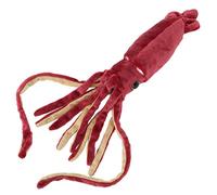 Halearo Peluche Calamaro Morbido Rosso, Simpatico Animale dell'oceano | Materiale peluche, ideale per il gioco dei bambini, tentacoli versatili, animale marino educativo