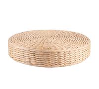 Halearo Pouf con Cuscino Rotondo Addensato per la Decorazione della Casa per la Meditazione Yoga, Cuscino Tatami a Tifa Fatto a Mano per la Cerimonia del tè Zen, del Sedile da Pavimento Traspirante,