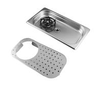 Halearo Sciacquatrice per Brocche Ad Alta Pressione Lavatazzine Efficiente Sciacquatrice a Spruzzo per la Domestica Caffetteria Ristorante Acciaio Inossidabile 12,8x7,1 Pollici (Acciaio inossidabile)