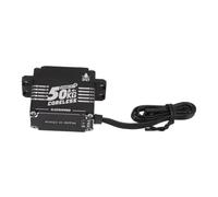 Halearo Servo Coreless Ad Alta Torsione 50 Kg Programmabile Impermeabile per Robot per Auto RC - Lega di Alluminio Resistente 1 unità (360 gradi)