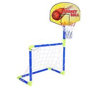 Halearo Set da Basket 2 in 1, Sport Portatili per Interni Ed Esterni con Palline per Tabellone del Canestro
