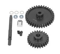 Halearo Set di ingranaggi cilindrici di ricambio in acciaio resistente per auto RC 1/5 con albero motore e accessori (#2)