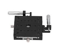 Halearo Tavolo Scorrevole con Assi X Y Regolabili per Micrometro di Precisione per Microscopi e Macchine di Prova 100 Mm X 100 Mm