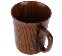 Halearo Tazza da caffè in Legno Naturale con Manico per Colazione e Latte, Bicchieri Ecologici, 9x9,7 Cm, Resistente e Non Tossico, Perfetta per la Casa e il Bar