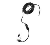 Halearo Telecamera per Endoscopio USB Tipo C per PC per Telefono Cellulare Luce LED Impermeabile da 5,5 Mm 3 in 1 Metri