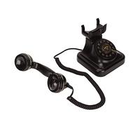 Halearo Telefono con Filo Vintage retrò con Pulsante a Disco Vecchio Stile per L'arredamento di Casa e Ufficio, Microfono HD per Chiamate Confortevoli, per gli Amanti del Vintage, materiale: ABS