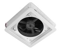 Halearo Ventilatore di Scarico da Soffitto Ventilatore di Sfiato Manuale a 10 Pale a Basso Rumore per e 13,4x13,4 Pollici ABS Resistente (Manuale 24V standard 0100333)
