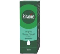 Haleon Italy - Rinazina 0,1% - Gocce Decongestionanti Nasali 10 ml