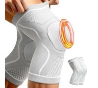 halercay Ginocchiere Calde,Ginocchio da Uomo e Donna,Ginocchiera Stabilizzante di Supporto per Anti-Freddo,Ginocchio Antiscivolo di Compressione,per Sollevamento Pesi e Corsa(S)