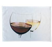 Half a Donkey Strofinaccio, Cotone, Bianco/Vino, 47 x 65 cm