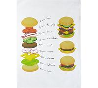 Half a Donkey The Order of The Hamburger Stack - Strofinaccio in Cotone Grande