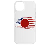 Half American Japanese - USA Japan Flag United States Custodia per iPhone 14 Plus