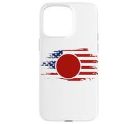 Half American Japanese - USA Japan Flag United States Custodia per iPhone 15 Pro Max