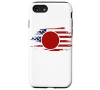 Half American Japanese - USA Japan Flag United States Custodia per iPhone SE (2020) / 7/8