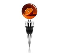 Half An - Tappo per bottiglia di vino arancione, riutilizzabile, sigillante decorativo per mantenere il vino fresco, è un accessorio ideale come regalo