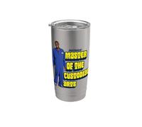 Half Baked Master of the Custodial Arts Bicchiere termico in acciaio inox doppia parete