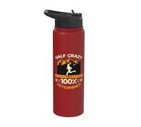 Half Crazy 13.1 100% Determinato Amore Running Mezza Maratona Stainless Steel Insulated Water Bottle