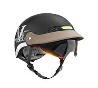 Half Face Helmet - Ventilated Open Design with Integrated Sun Shield, Fast Release Retention System, Durablee Protective Riding Equipment | Multi-Sport Mobility Safety Solution for Men Women Cycling