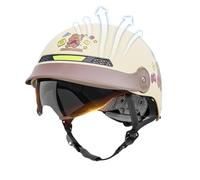 Half Face Helmet - Ventilated Open Design with Integrated Sun Shield, Fast Release Retention System, Durablee Protective Riding Equipment | Multi-Sport Mobility Safety Solution for Men Women Cycling