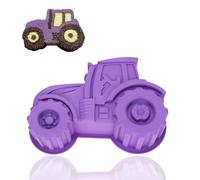 Half Forest Stampo Per Torta Trattore Stampo Silicone Trattore 3d Per Festeggiare I Compleanni Bambini, Per Preparare Torte, Pane, Cioccolatini, Dolci, Budini (Viola)