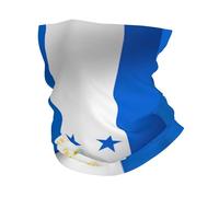 Half Honduras Half Nicaraguan Nicaragua Flag Ghetta da Collo Protezione UV Protezione del Viso Antivento Bandana per Yoga Uomo Donna 26X30CM