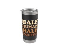 Half Human Half Coffee Bicchiere termico in acciaio inox doppia parete