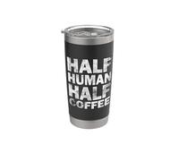 Half Human Half Coffee Bicchiere termico in acciaio inox doppia parete