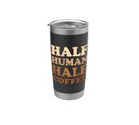 Half Human Half Coffee Bicchiere termico in acciaio inox doppia parete