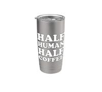 Half Human Half Coffee Bicchiere termico in acciaio inox doppia parete