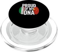Half Italian Chinese Roots Proud of My DNA Italy China PopSockets PopGrip per MagSafe
