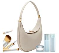 Half Moon Bag, Crescent Shoulder Bag, 9.06x2.36x8.27 Inches PU Leather 4-in-1 Purse with Plated Hardware, Fashion Travel Accessory for Women, Casual & Formal Usex