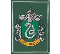 Half Moon Bay | Harry Potter Wall Art | Targa in latta con stemma Serpeverde | Poster di Harry Potter per camera da letto | Decorazione per camera da letto di Harry Potter e accessori per la camera da