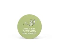 Half Moon Bay Sottobicchiere in grès porcellanato con scritta "Magician with Chocolate - Charlie and The Chocolate Factory - marrone/bianco, 10,2 cm