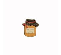 Half Moon Bay Spilla da bavero Paddington's Marmalade da 3,8 cm, marrone e arancione, in lega di zinco e smalto, 3,8 cm, senza pietre preziose