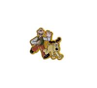 Half Moon Bay Spilla smaltata Wallace e Gromit | Regali Wallace e Gromit e merce Wallace e Gromit | Distintivi smaltati per spille da cordino | Distintivi da donna | Regalo Wallace e Gromit, Misura