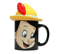 Tazza illustrata scolpita a mano dipinta a mano a forma di Pinocchio Disney con