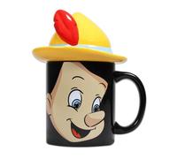 Tazza illustrata scolpita a mano dipinta a mano a forma di Pinocchio Disney con