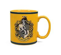 Half Moon Bay: Tazza Harry Potter Tassorosso | Tazza grande da colazione personalizzata Harry Potter, 400 ml | Harry Potter gadget, regalo grifondoro, Licenza ufficiale 100%
