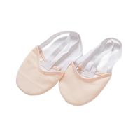Half-Palm Ballet Shoes Scarpette da Ginnastica Ritmica, Calzini Morbidi A metà Polpaccio, Suola Elastica Protettiva Professionale for in Maglia(Light Pink,34-35)
